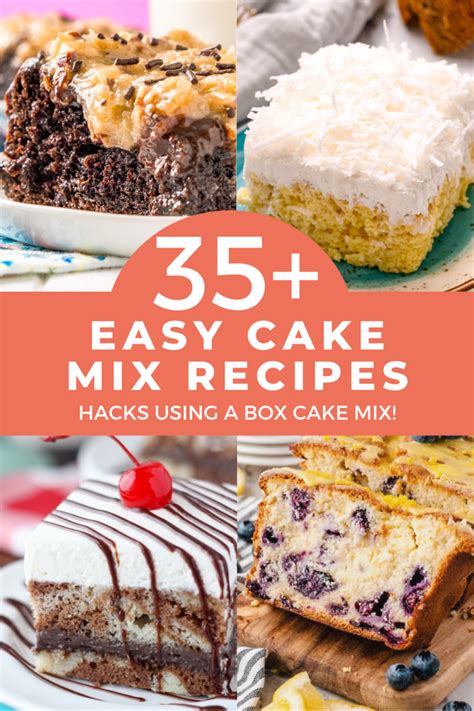 35 Easy Cake Mix Recipes Hacks Using A Box Cake Mix