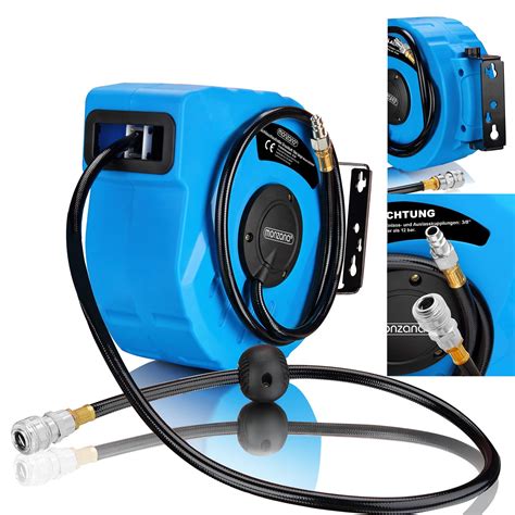 Buy Deuba Hose Reel Wall Mounted Connection Pneumatic Compressed Air Retractable Auto Rewind