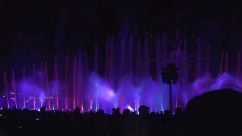 Disneyland World Of Color Water Light Show Youtube
