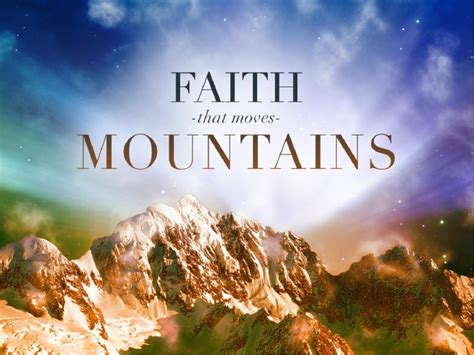 Faith That Moves Mountains Church Program Cover Sermon Bulletin Covers