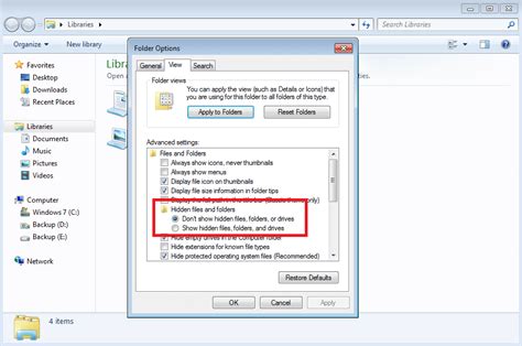 Windows fichiers et dossiers cachés Windows IONOS
