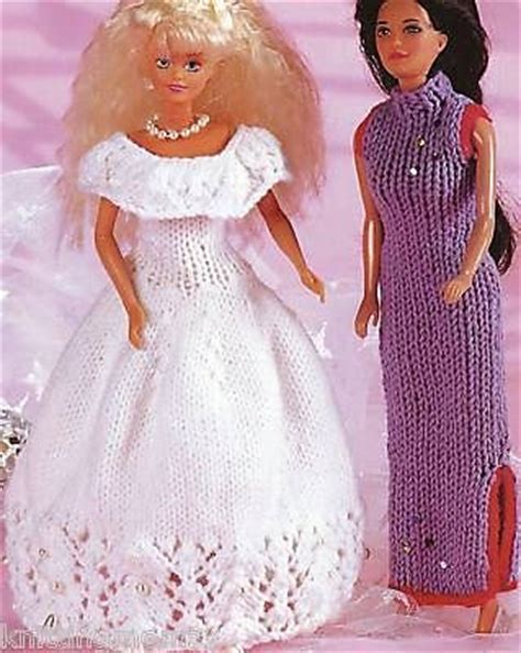 Party clothes and dresses for barbie and winter coats, plenty of vintage barbie knitting patterns! Knitting Pattern Baby Barbie Doll & Premature Babies ...