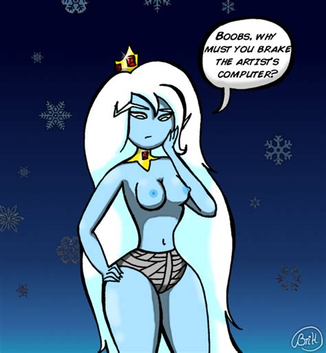 Rule 34 Adventure Time Blue Skin Dialogue Ice Queen Adventure Time Solo Speech Bubble Tagme