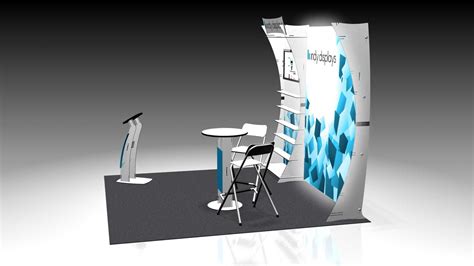 Modern Portable Modular Trade Show Booth Design For Standard 10x10 Booth Spaces Features Tool