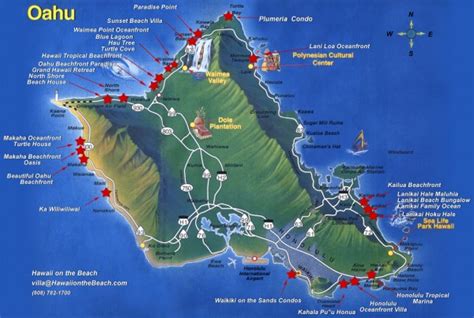 Oahu tourist map - oahu hawaii • mappery