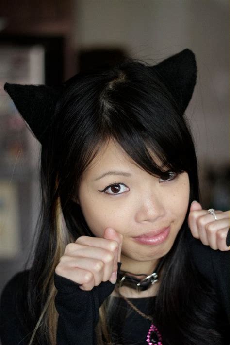 Black Cat Ears Loveless Anime Cosplay Etsy Jet Black Hair Loveless