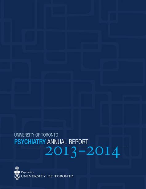 2013 14 Department Of Psychiatry Annual Report By Psychweb Issuu