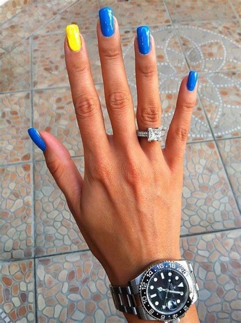 Check spelling or type a new query. Blue and yellow | POLISH NAIL ART DESIGN | Pinterest