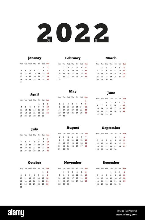 Printable 2022 Calendar Week Starting Friday