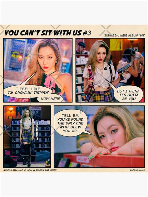 Sunmi You Cant Sit With Us Kpop Sticker For Sale By Kitten