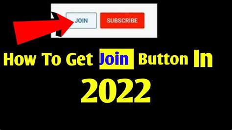 How To Enable Join Button In Youtube Join Button Kaise Enable Kare