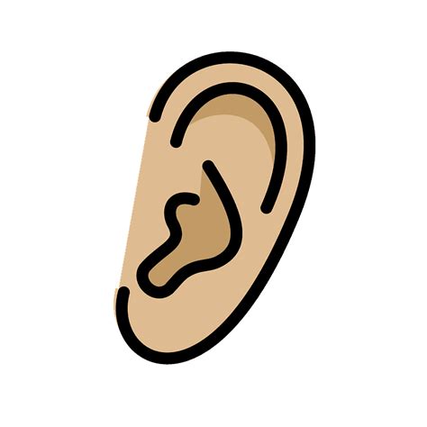 Ear Emoji Clipart Free Download Transparent Png Creazilla