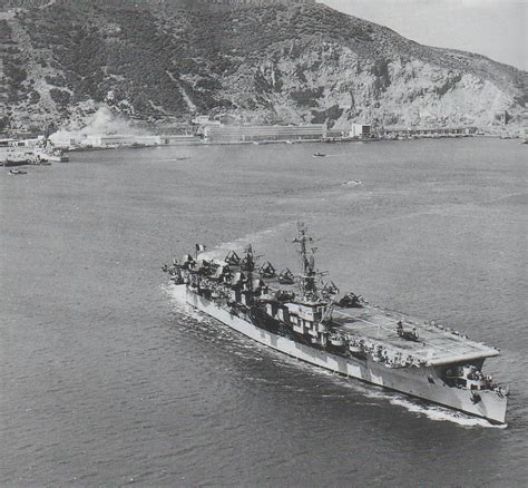 French Aircraft Carrier Lafayette At The Mers El Kébir Naval Base In