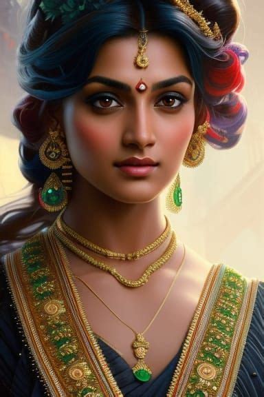 A Pretty Indian Woman Ai Generated Artwork Nightcafe Creator