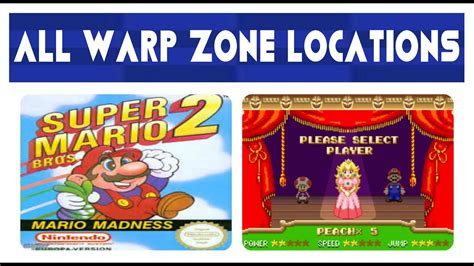 Super Mario Bros 2 All Warp Zone Locations 4 Youtube