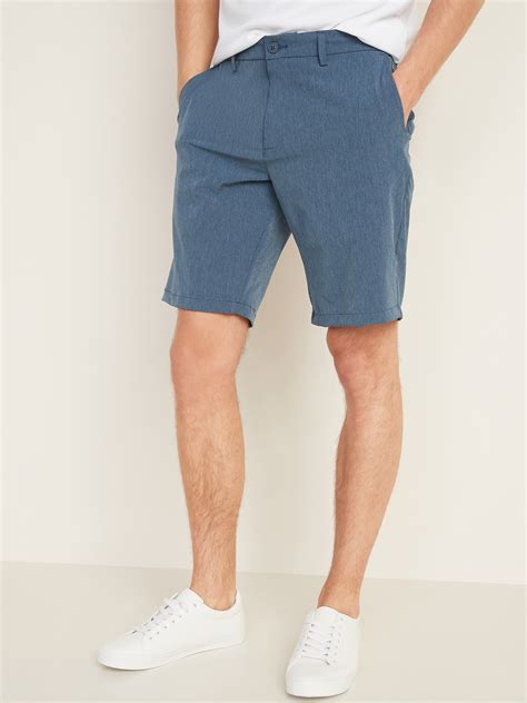 slim go dry shade stretchtech shorts for men 10 inch inseam old navy