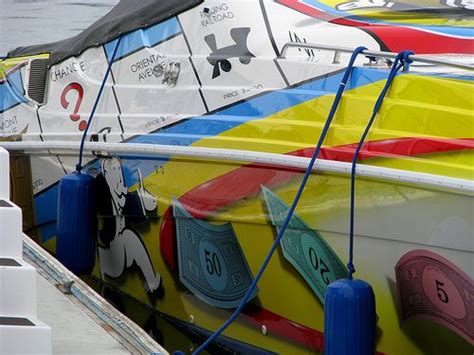 Monopoly Game Paint Job On A Off Shore Power Boat Xoxo Custom