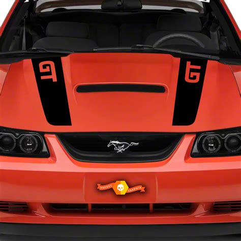 1999 2004 Ford Mustang Gt Hood Stripe Decal Fox Body Any Color