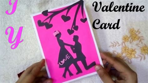 Diy Valentines Day Cardheart Pop Up Cardmaking Greeting Card For