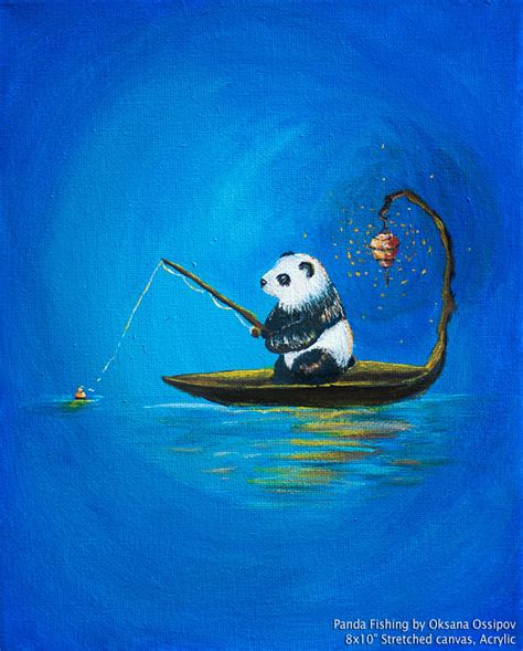 Panda Fishing By Noirart On Deviantart