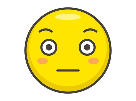 Flushed Face Emoji PNG Transparent Emoji Freepngdesign Com