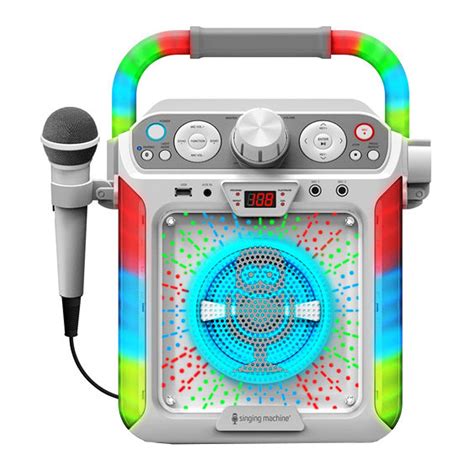 Singing Machine Groove Cube Cdg Karaoke System White