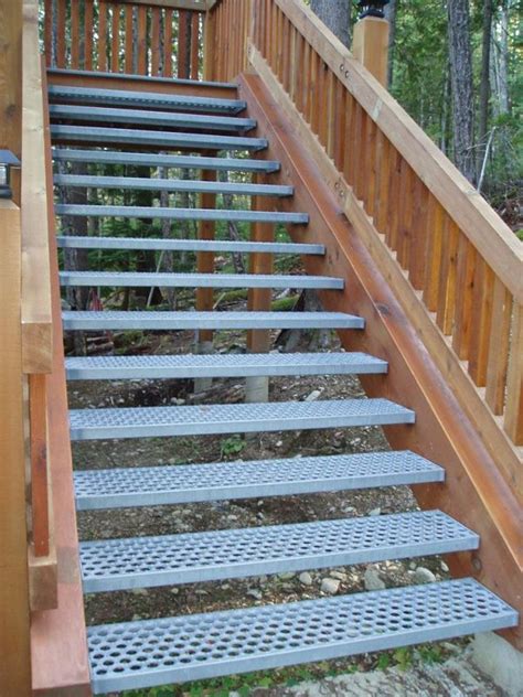 Metal Treads For The Stairs Staircase Design