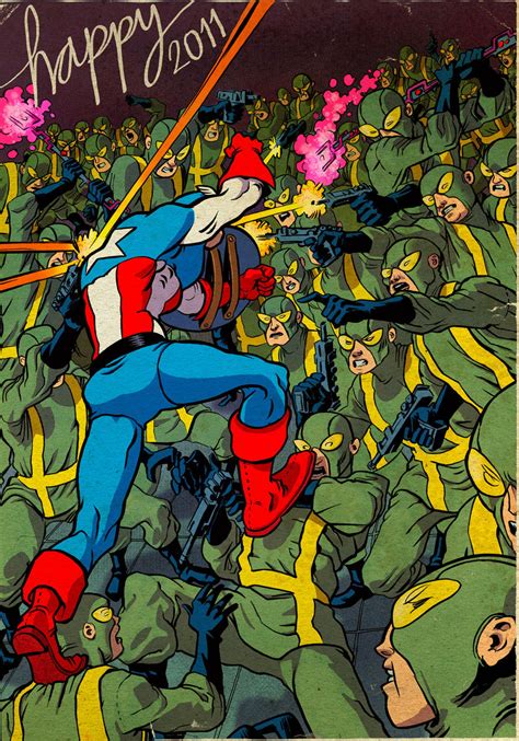 Captain America Vs Hydra By Laseraw On Deviantart