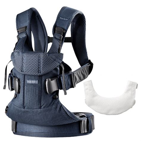 Babybjorn Baby Carrier One Air Mesh With Teething Bib Navy Blue From