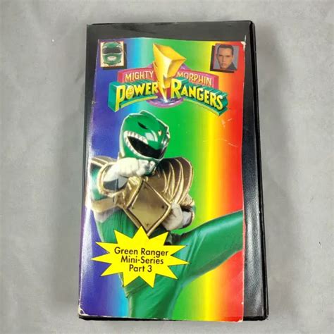 Mighty Morphin Power Rangers Vhs Video Series Part Green With Evil