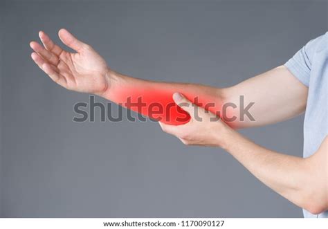 Pain Forearm Muscle Inflammation Studio Shot Stock Photo Edit Now