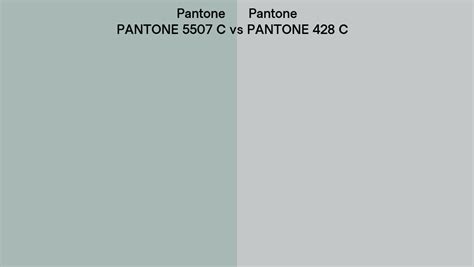 Pantone 5507 C Vs Pantone 428 C Side By Side Comparison