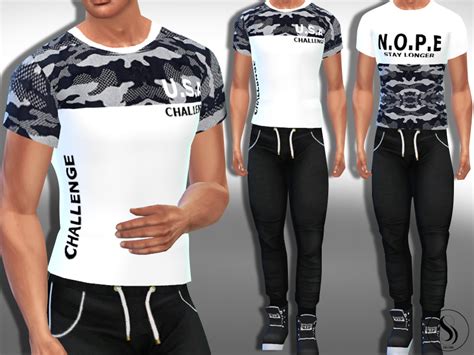 The Sims Resource Male Sims Casual And Athletic Tops