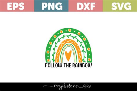 Follow The Rainbow Svg Graphic By Rajibstore987 · Creative Fabrica