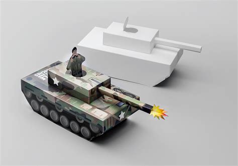Ka Boom Paper Tanks Behance