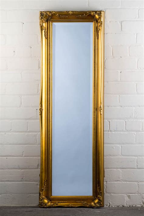 This Great Value Full Length Tudor Ornate Mirror In Gold Is Available