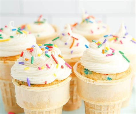 Air Fryer Ice Cream Cone Cupcakes Fork To Spoon