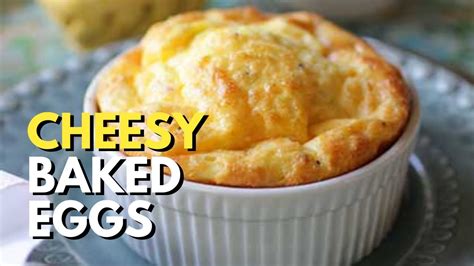 Easy Cheesy Baked Eggs Less Than 30 Minutes Single Serving Youtube
