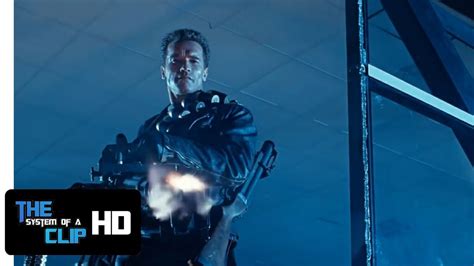 Terminator 2 El Juicio Final Minigun T 800 Vs La Policia Hd