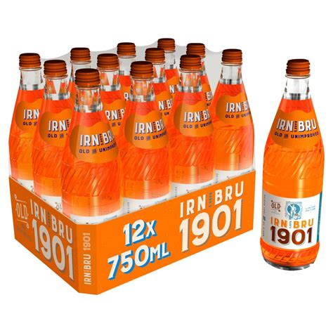 Irn Bru 1901 Soft Drink Glass Bottle 750ml Bb Foodservice