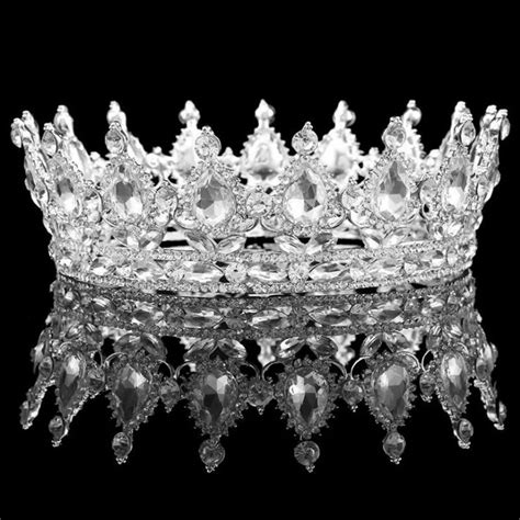 Silver Swarovski Crystal Tiara Wedding Headpiece Rhinestone Etsy