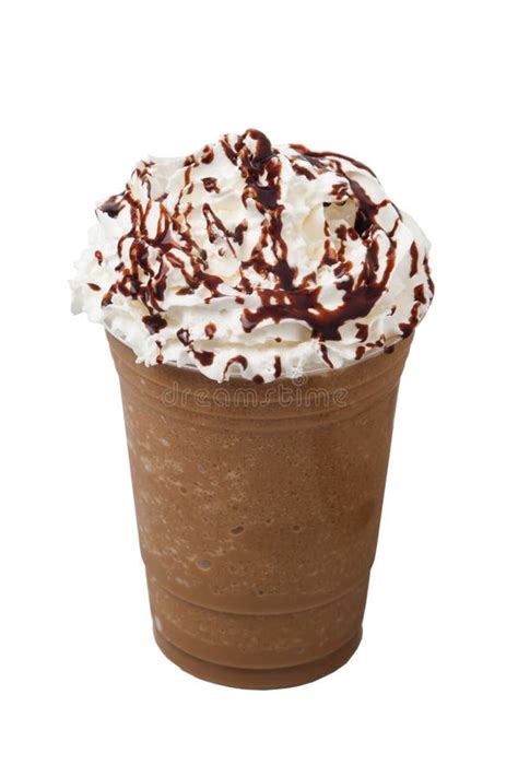 Whipped Cream Hot Cold Coffee Drink Isolation Stock Image Image Of