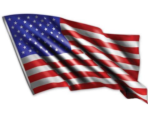 American Flag Waving Large Size Vinyl Sticker Decal