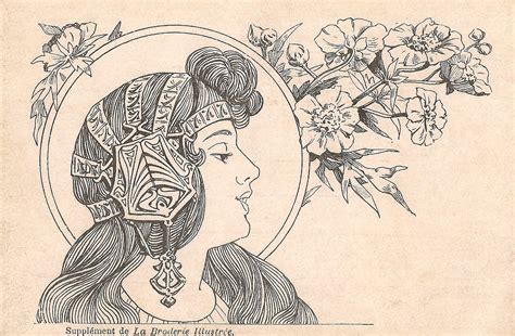 Vector decorative frame in victorian style. Victorian Lady - 3 Digital Art by Georgia Fowler