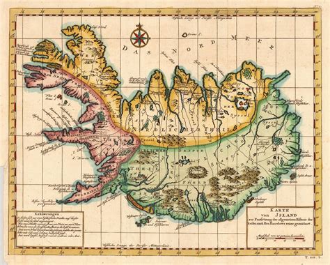 1756 Map Of Iceland Iceland Map Map Ancient Maps