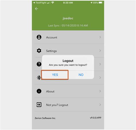 How Do I Log Out Of My Ios Device Zerion Software Customer Success