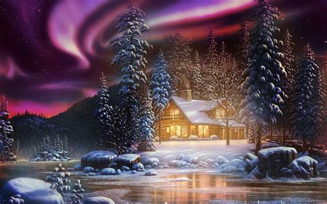 Christmas Cabin Wallpaper 51 Images
