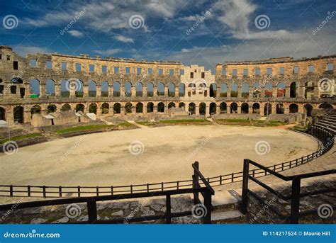 Roman Arena Pula Croatia Stock Photo Image Of Arenas 114217524
