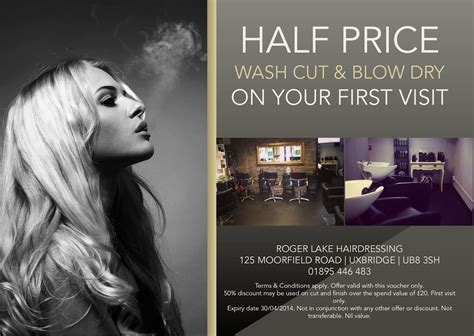 Hair Salon Flyer Offering Discounts Hair Salon Marketing Salon