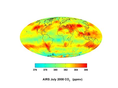 global carbon dioxide transport from airs data july 2008